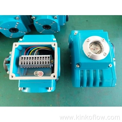 محرك كهربائي أزرق KK03-200B يدور 90 درجة