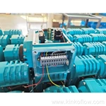 محرك كهربائي أزرق KK03-200B يدور 90 درجة